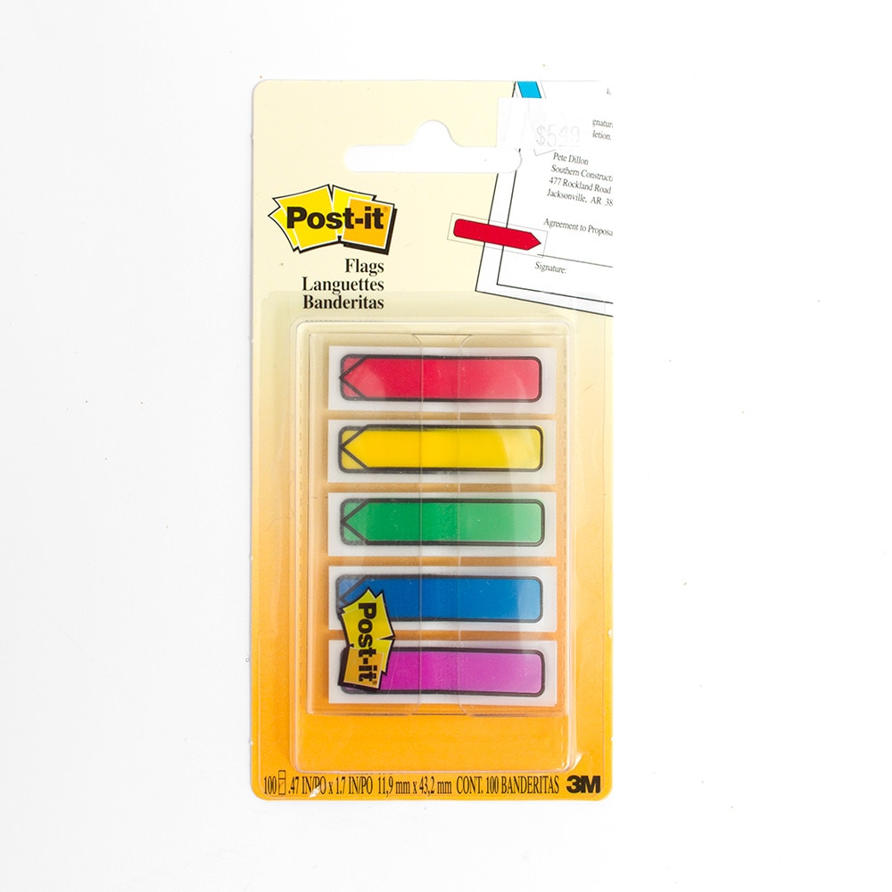 3M Post-it Arrow Flag With Dispenser 5 Count