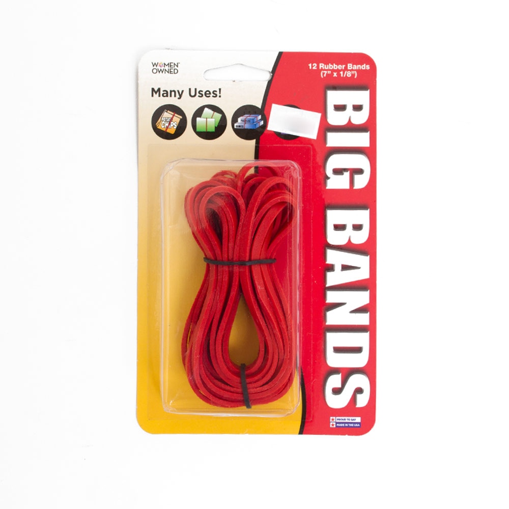 big red rubber bands