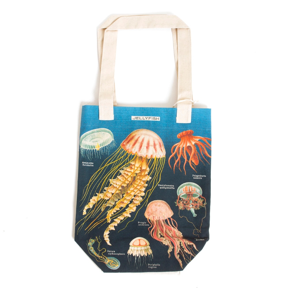 Cavallini Canvas Tote Bag Jellyfish