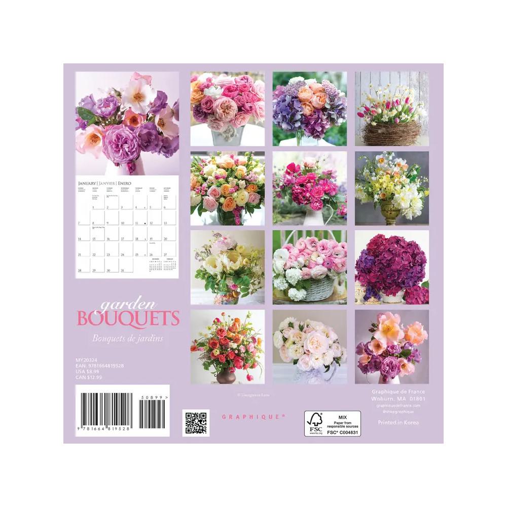 Graphique 2024 Mini Calendar Garden Bouquets