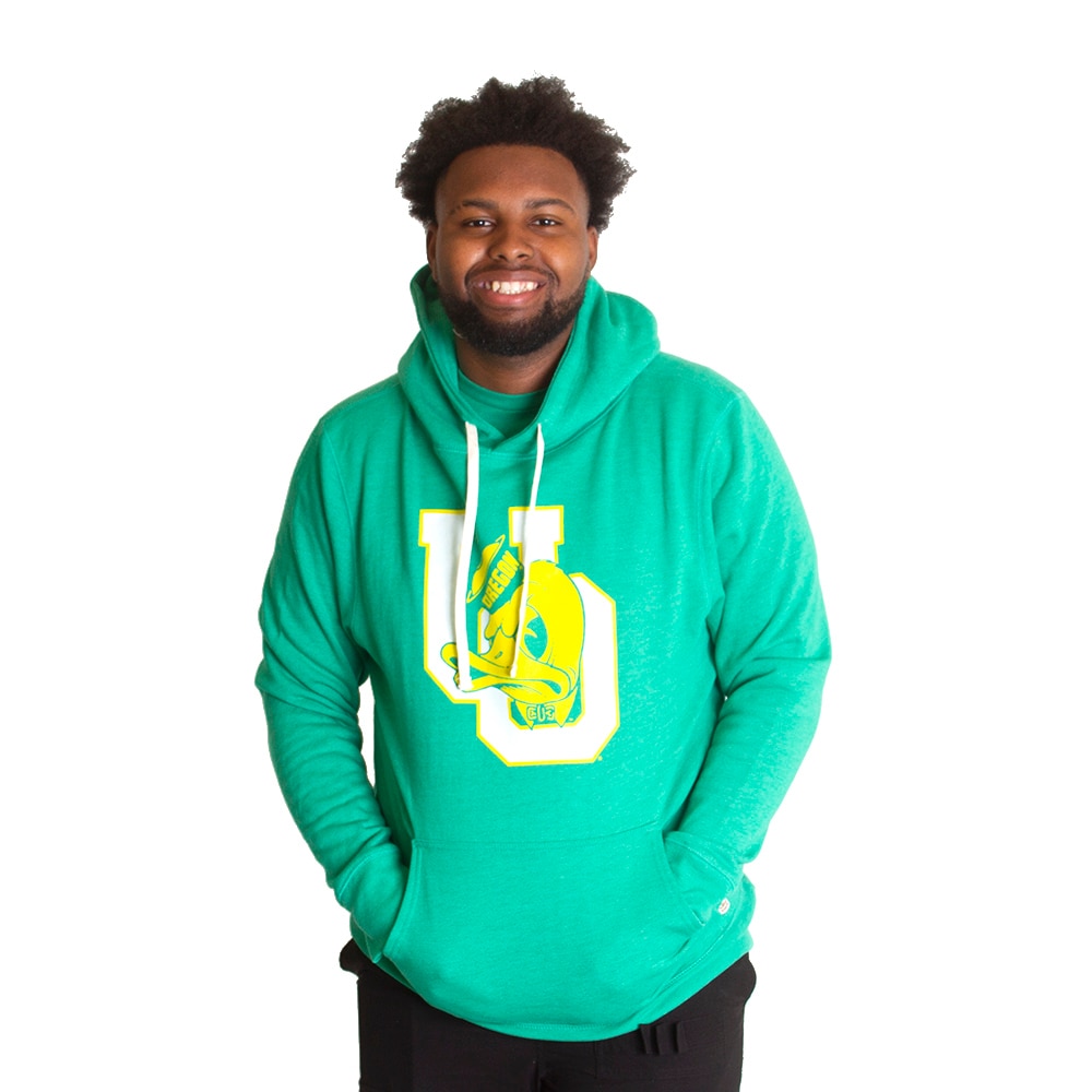 Black 'McKenzie SewOn' Cotton Fleece LofO 2022 Green LofO & Marcus Mariota  Quote Hood