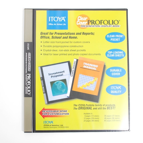 Itoya Clear Cover ProFolio, 12 Pages