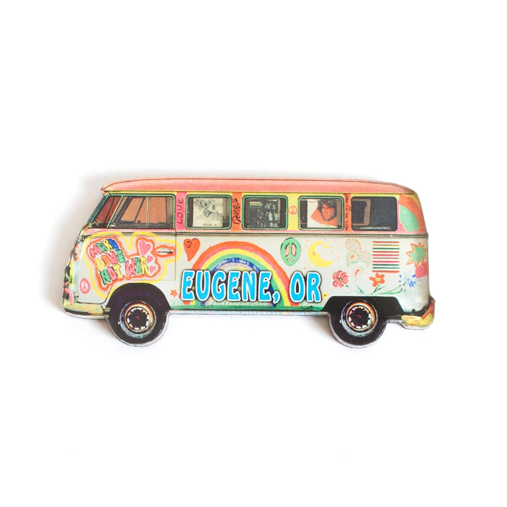 Morris Magnets Acrylic Magnet Eugene VW Bus