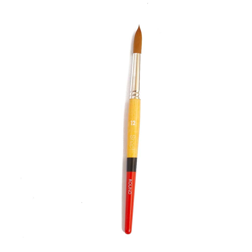 Snap!™ Gold Taklon Round Brush, SH, Size 6 (Princeton) – Alabama Art Supply