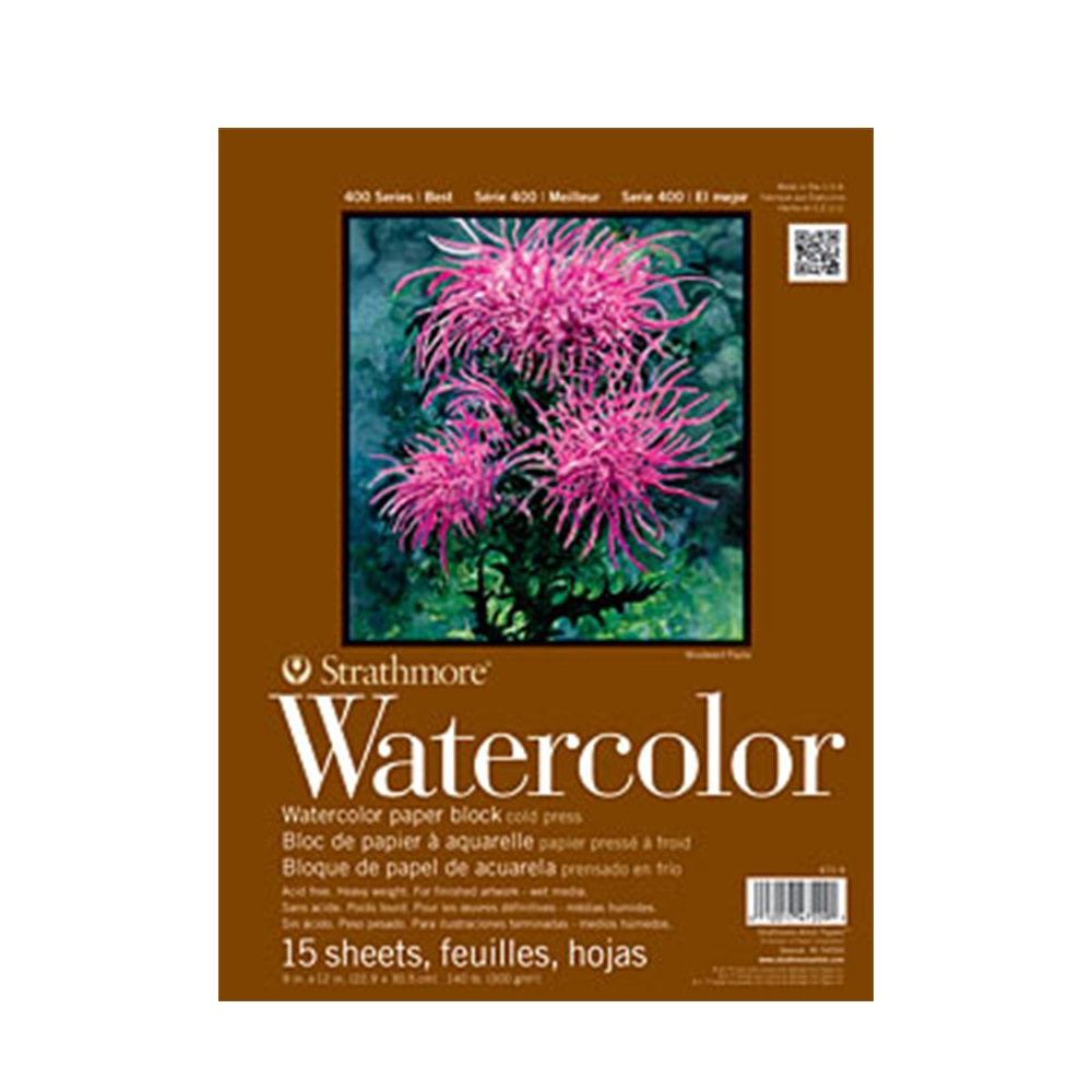 Strathmore 400 Series Watercolor Block - 15 x 20, 15 Sheets